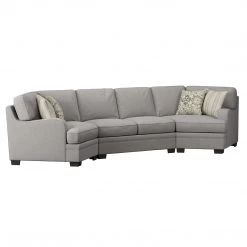 Emerald Home Analiese Cuddler Sectional, Dove Sectionals