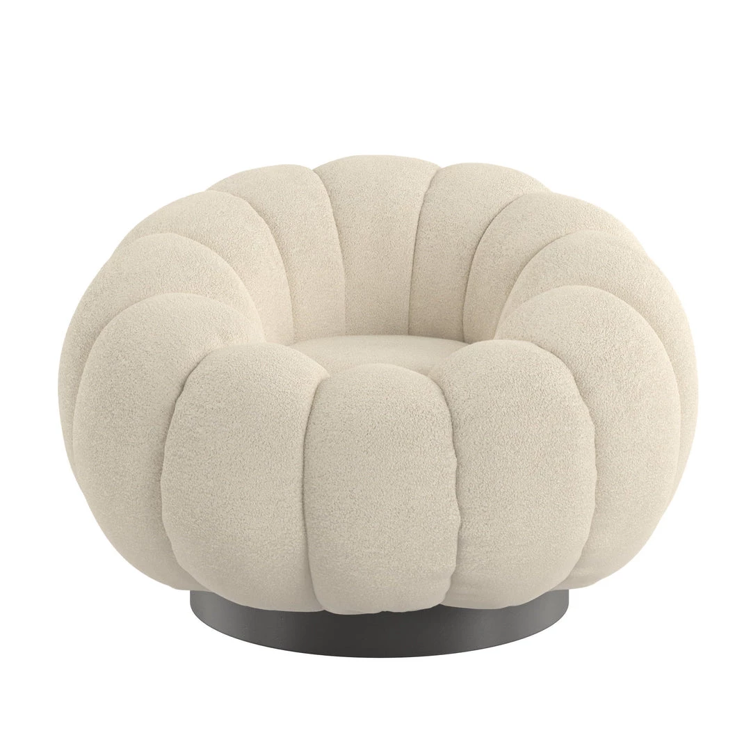 Emerald Home Lily Pumpkin Swivel Accent Chair Beige Chairs 7 Emerald Home Lily Pumpkin Swivel Accent Chair Beige Chairs