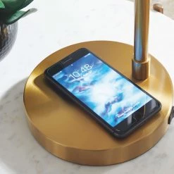 Ashley Furniture Abanson - Amber/gold Finish - Metal Desk Lamp (1/cn) Accessories 9 Ashley Furniture Abanson - Amber/gold Finish - Metal Desk Lamp (1/cn) Accessories