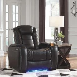 Signature Design By Ashley® Party - Midnight - Pwr Recliner/adj Headrest Chairs
