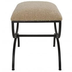 Benches Uttermost Hacienda Plush Latte Small Bench