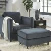 Signature Design By Ashley® Kennewick - Shadow - 2 Pc. - Chair With Ottoman Chair & Ottoman Sets