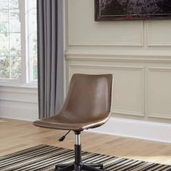 Signature Design By Ashley® Gerdanet - Light Brown - 2 Pc. - Home Office Desk With Swivel Chair