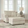 Benchcraft® Haisley - Ivory - 2 Pc. - Chair And A Half, Ottoman Chair & Ottoman Sets