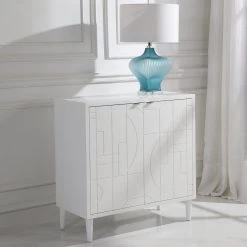 Cabinets Uttermost Stockholm White 2 Door Cabinet