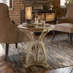 Tables Uttermost Ranen Aged White Side Table
