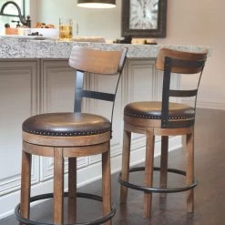 Ashley Furniture Stools Pinnadel - Light Ultimate Best In Class UPH Swivel Barstool (1/CN)