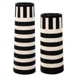 Uttermost Amhara Black & White Vases, S/2 Table Decor