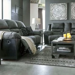 Signature Design By Ashley® Earhart - Reclining Sofa, Double Reclining Loveseat With Console