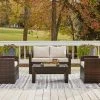 Signature Design By Ashley® East Brook - Dark Brown - 4 Pc. - Lounge Set 1 Signature Design By Ashley® East Brook - Dark Brown - 4 Pc. - Lounge Set