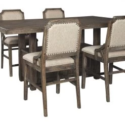 Ashley Furniture Tables Wyndahl - Rustic Brown - Rect Counter Table W/storage 18 Ashley Furniture Tables Wyndahl - Rustic Brown - Rect Counter Table W/storage