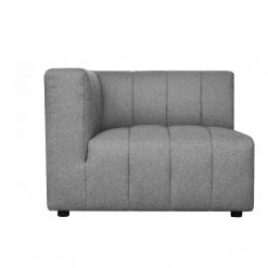 Moe's Home Collection Lyric Arm Chair Left Grey