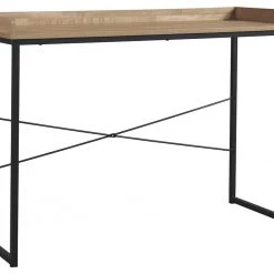 Ashley Furniture Desks Gerdanet - Light Brown/black - Home Office Desk