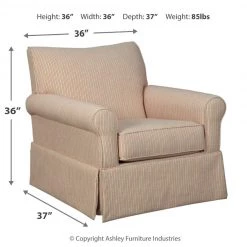 Ashley Furniture Chairs Almanza - Cinnamon - Swivel Glider Accent Chair 12 Ashley Furniture Chairs Almanza - Cinnamon - Swivel Glider Accent Chair