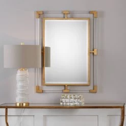 Accessories Uttermost Balkan Modern Gold Wall Mirror