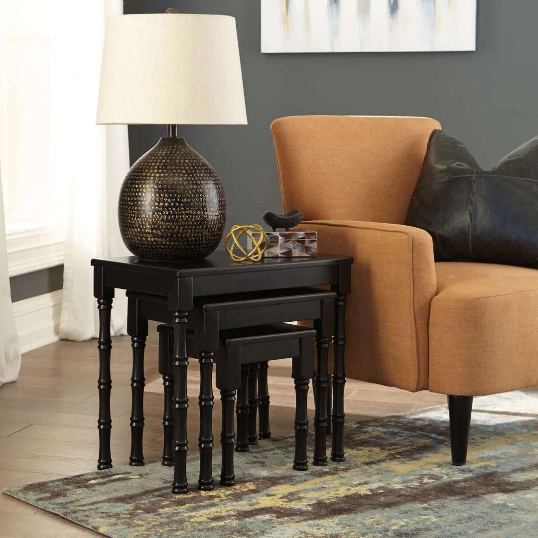 Ashley Furniture Tables Dasonbury - Black - Accent Table Set (3/cn) 6 Ashley Furniture Tables Dasonbury - Black - Accent Table Set (3/cn)