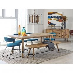 Moe's Home Collection Adria Dining Chair Blue-m2