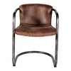 Moe's Home Collection Benedict Dining Chair Grazed Brown Leather -m2 Chairs