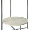 Ashley Furniture Bodalli - Ivory/chrome - Round End Table 2 Ashley Furniture Bodalli - Ivory/chrome - Round End Table
