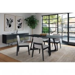 Moe's Home Collection Godenza Dining Table Rectangular Black Ash 16 Moe's Home Collection Godenza Dining Table Rectangular Black Ash