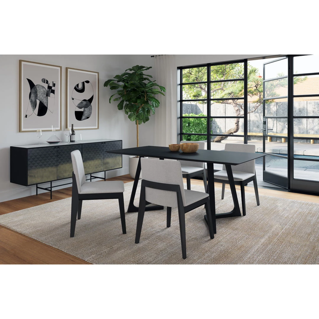 Moe's Home Collection Godenza Dining Table Rectangular Black Ash 9 Moe's Home Collection Godenza Dining Table Rectangular Black Ash
