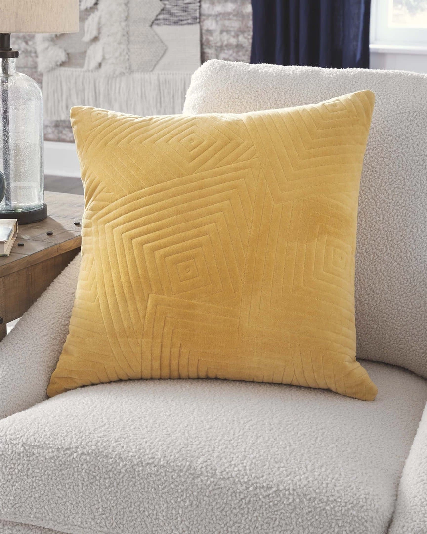 Ashley Furniture Kastel - Golden Yellow - Pillow (4/cs) 6 Ashley Furniture Kastel - Golden Yellow - Pillow (4/cs)