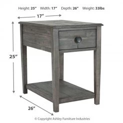 Ashley Furniture Tables Borlofield - Dark Gray - Rectangular End Table 10 Ashley Furniture Tables Borlofield - Dark Gray - Rectangular End Table
