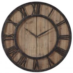 Uttermost Powell Wooden Wall Clock Accessories