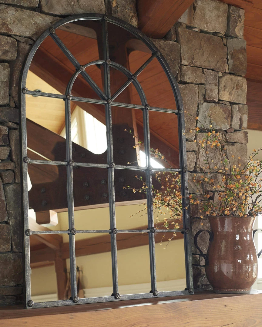 Ashley Furniture Oengus - Antique Silver - Accent Mirror 5 Ashley Furniture Oengus - Antique Silver - Accent Mirror