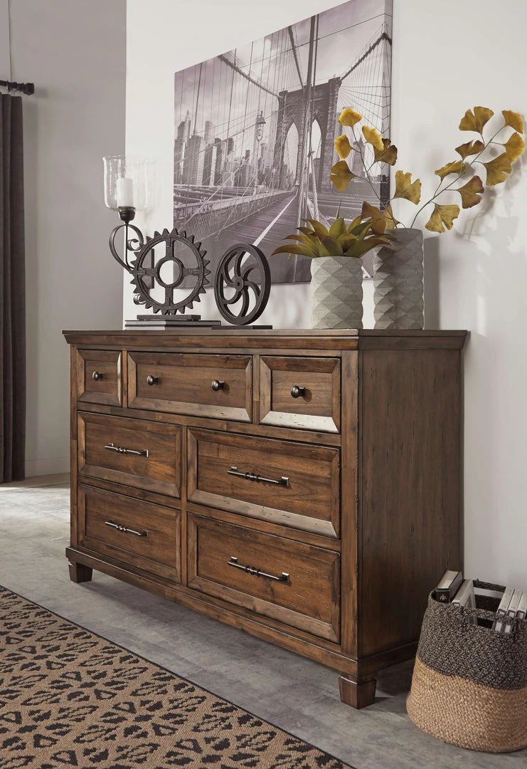 Ashley Furniture Royard - Warm Ultimate Best In Class Dresser, Mirror 9 Ashley Furniture Royard - Warm Ultimate Best In Class Dresser, Mirror