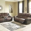 Signature Design By Ashley® Earhart - Reclining Sofa, Double Reclining Loveseat With Console