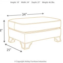 Ashley Furniture Ottomans Lanett - Barley - Ottoman