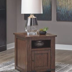 Ashley Furniture Budmore - Brown Dark - Rectangular End Table 9 Ashley Furniture Budmore - Brown Dark - Rectangular End Table