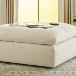 Ashley Furniture Tanavi - Linen - Oversized Accent Ottoman Ottomans