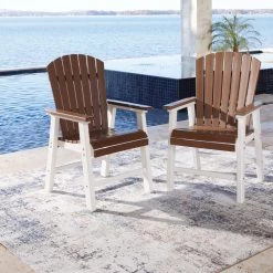 Signature Design By Ashley® Genesis - Brown/white - Arm Chair (2/cn) Chairs