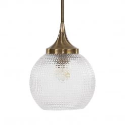 Uttermost Bolla 1 Light Pattern Glass Mini Pendant Accessories