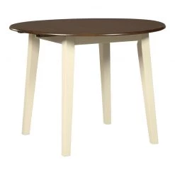 Ashley Furniture Tables Woodanville - Light Brown - Round Drm Drop Leaf Table