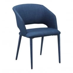 Moe's Home Collection William Dining Chair Navy Blue