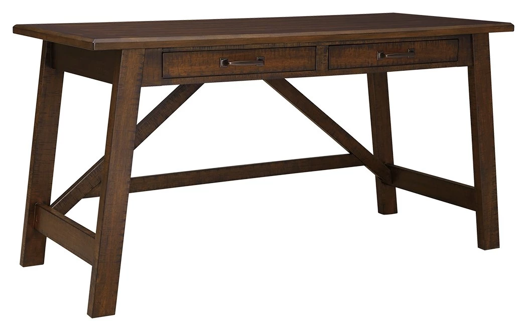 Ashley Furniture Baldridge - Rustic Brown - Home Office Large Leg Desk Desks 3 Ashley Furniture Baldridge - Rustic Brown - Home Office Large Leg Desk Desks