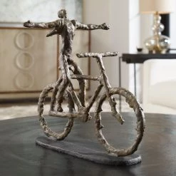 Table Decor Uttermost Freedom Rider Metal Figurine 7 Table Decor Uttermost Freedom Rider Metal Figurine