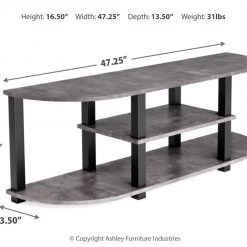 Ashley Furniture Jastyne - Two-tone - Tv Stand