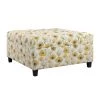 Emerald Home Ottomans Celia Storage Ottoman, Golden Poppy
