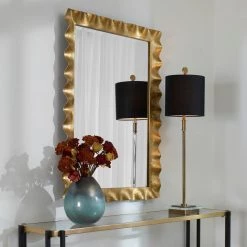 Uttermost Haya Scalloped Gold Mirror Accessories