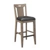 Emerald Home Benton Slat Back Bar Stool Brown / Dark 1 Emerald Home Benton Slat Back Bar Stool Brown / Dark