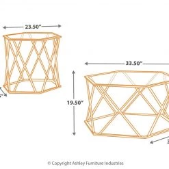 Ashley Furniture Madanere - Chrome Finish - Occasional Table Set (3/cn) Tables 7 Ashley Furniture Madanere - Chrome Finish - Occasional Table Set (3/cn) Tables