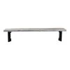 Moe's Home Collection Bent Bench Small Weathered Grey Benches