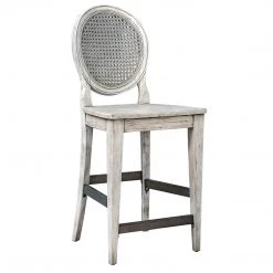 Uttermost Clarion Aged White Counter Stool Stools