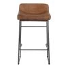 Moe's Home Collection Stools Starlet Counter Stool Open Road Brown Leather-m2