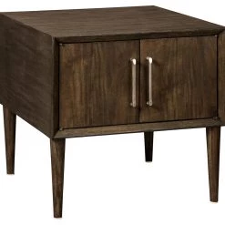 Ashley Furniture Kisper - Dark Brown - Square End Table Tables