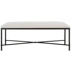 Uttermost Avenham Black Framed Bench Benches